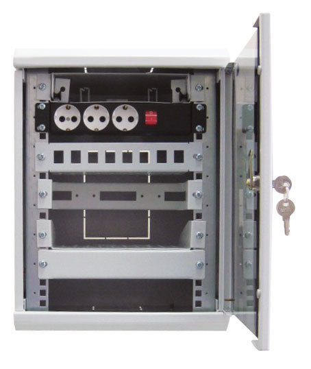 Шкаф телекоммуникационный настенный 10&amp;quot; 12U, (350х255) (ЦМО)