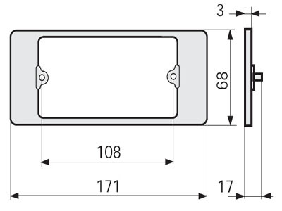 DKC / ДКС 03477 RN 6-4 A (RAL 7021) Переходник для SBN/SCN, посадочный размер 108мм, цвет черный