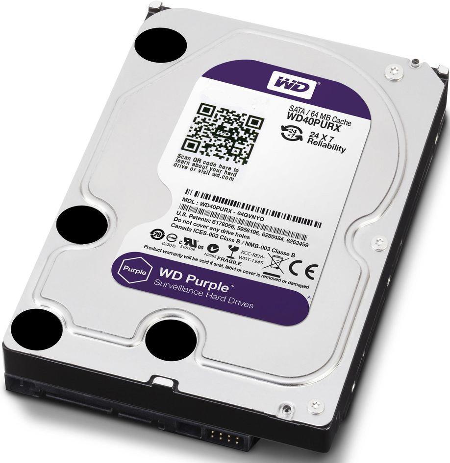 HDD 4000 GB (4 TB) SATA-III Purple (WD40PURX)