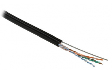 Витая пара UTP 4 AVS CAT 5E 24 AWG Cu с тросом 305 метров