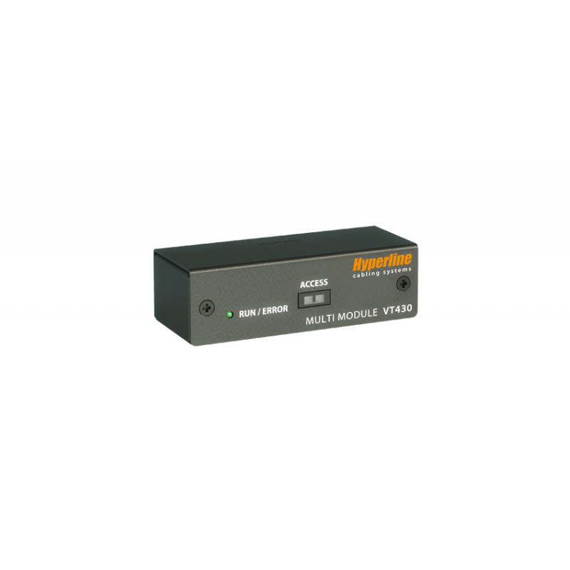 Hyperline VMS-4300 Блок контроля в стойку, 2 x RJ-12, 2 &amp;quot;сухих контакта&amp;quot;