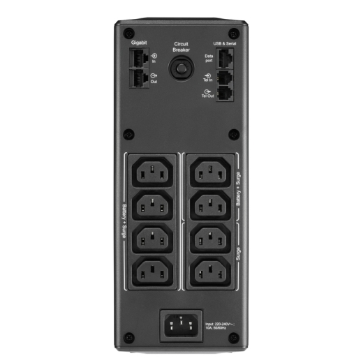 ИБП Back UPS Pro BR 1600 ВА, 8 розеток, автоматическая регулировка напряжения, ЖК-интерфейс