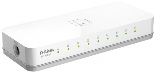 Коммутатор D-LINK DES-1008C/A1A  8 портов 10/100Base-TX