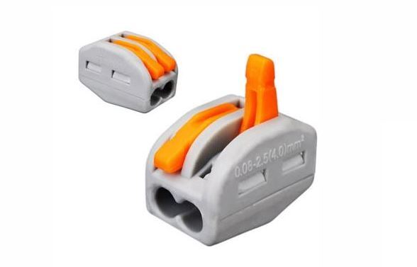 Соединитель клеммный RIPO PCT-212 (аналог 222-412) 2 контакта (упк.20шт)