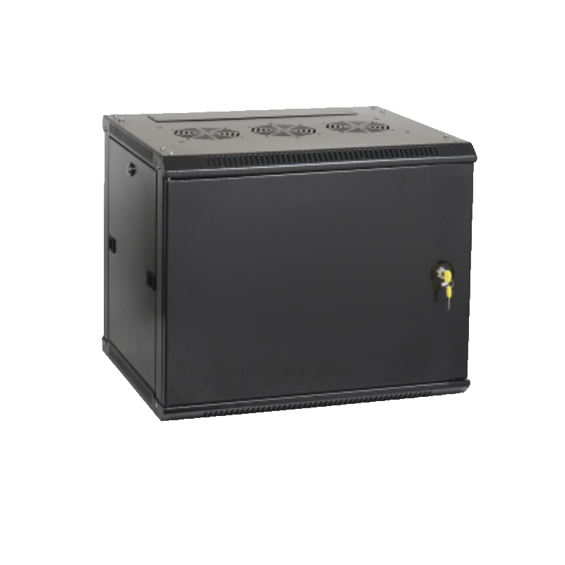 Шкаф телекоммуникационный Ripo 096060MM/B 19" настенный 9U 600х600 черный дверь металл