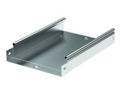 DKC / ДКС 35016INOX Лоток цельнометаллический 400х50, без перфорации, нержавеющий, толщина металла 1.0мм, длина лотка 2м (цена за 1м)