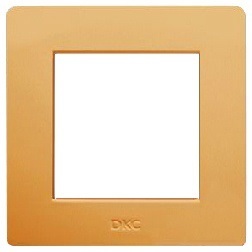 DKC / ДКС 75010V Рамка на 2 модуля (одноместная), песочный, RAL 1002, "Brava"