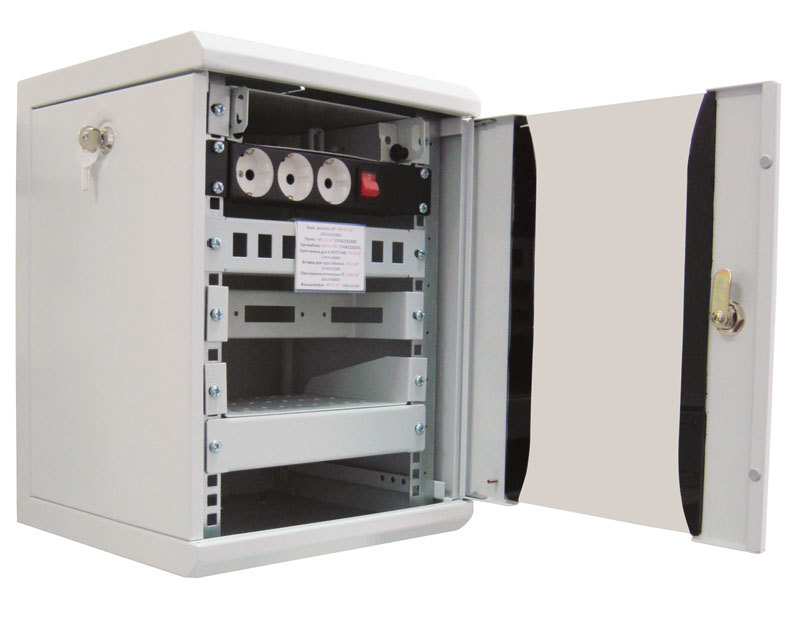 Шкаф телекоммуникационный настенный 10&amp;quot; 12U, (350х255) (ЦМО)