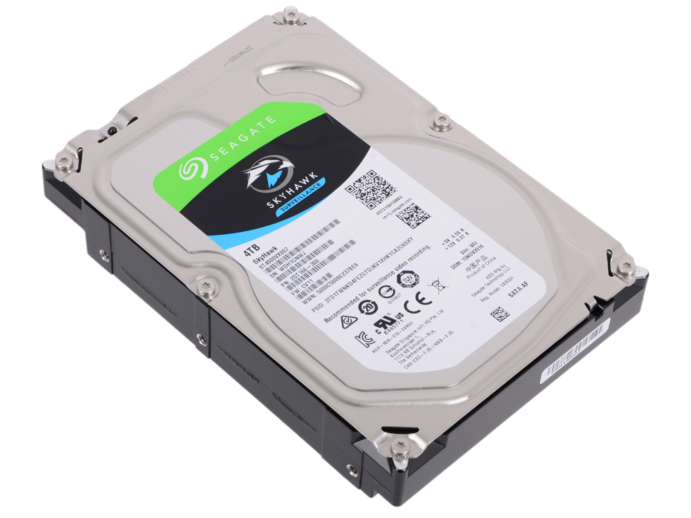 Жесткий диск SEAGATE Skyhawk ST4000VX007, 4Тб, HDD, SATA III, 3.5