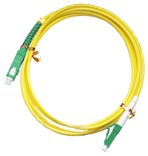 Оптический патчкорд LC/APC-SC/APC 9/125 - 1.0м (Simplex)