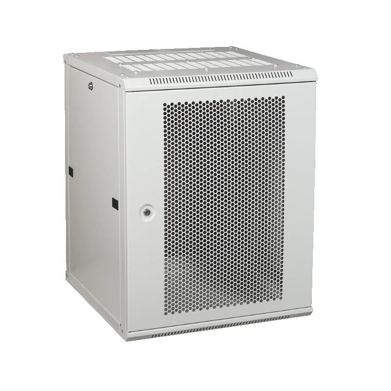 Шкаф телекоммуникационный Ripo 156060PM/G 19" настенный 15U 600х600 серый дверь перфорированный металл