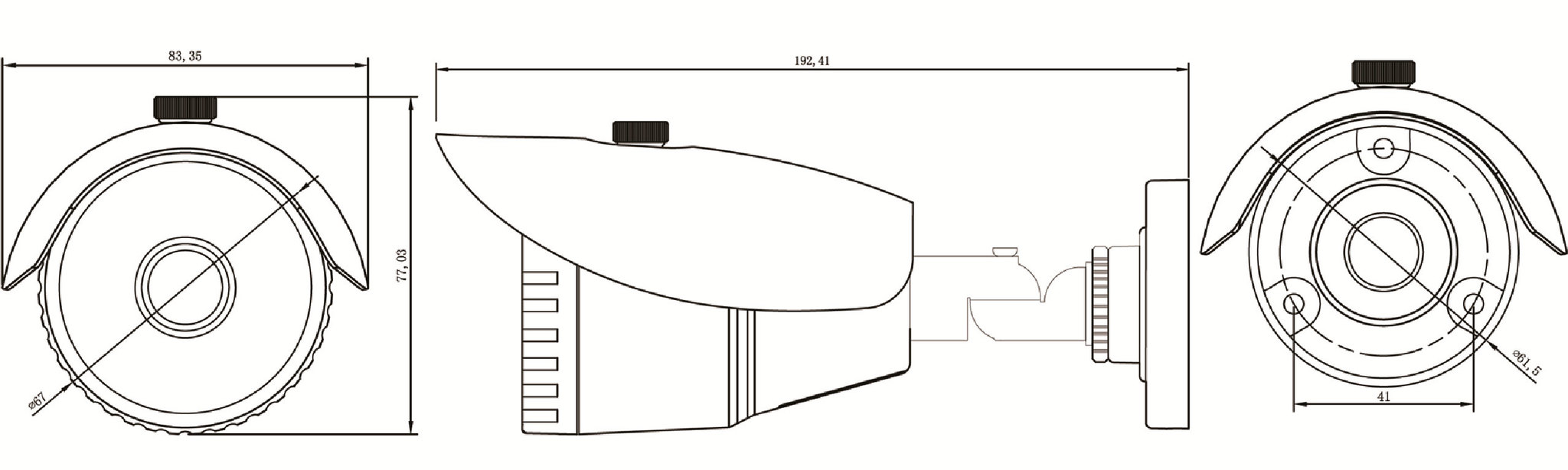 PX-FHD322Y-ICR-S2, f=3.6мм, 1080p