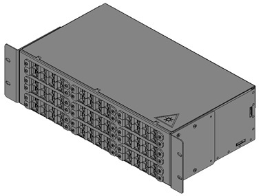 Оптический бокс (кросс) 19&amp;quot;, 3U, до 72 портов, цвет черный (ЦМО)