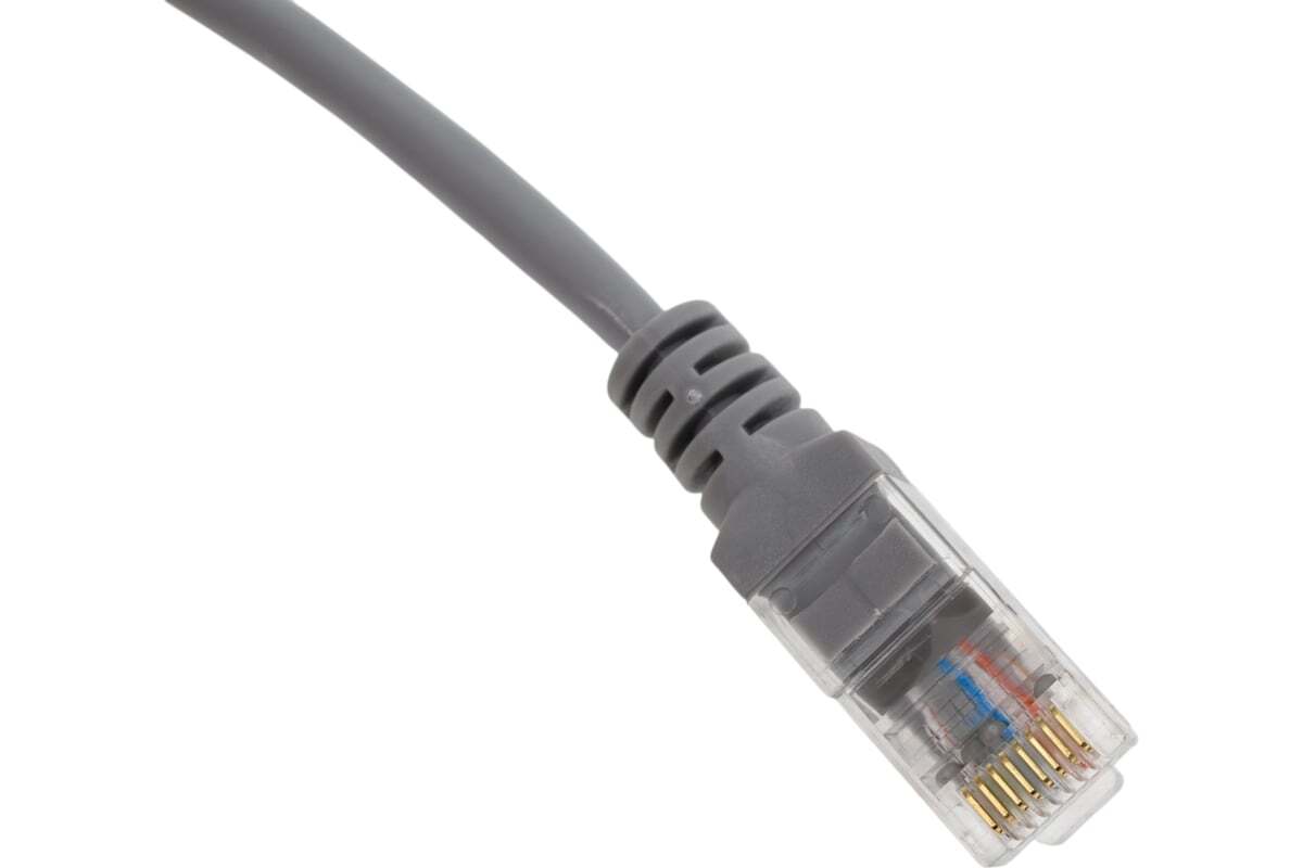 Патч-корд Ripo Standart UTP4 Cat 6, Cu, RJ45-RJ45, 1,5 m, PVC (серый)