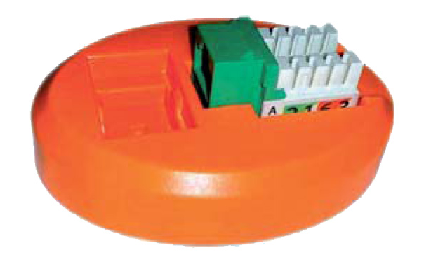 Hyperline KJ2-PS-OR Площадка для заделки модулей Keystone Jack серии KJ2, 80х60 мм, цвет оранжевый