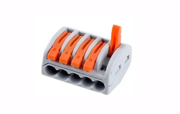 Соединитель клеммный PCT-215 (аналог 222-415) 5 контактов (упк.20шт.)