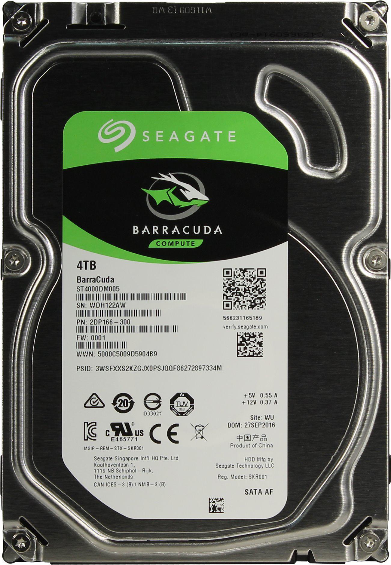 HDD 4000 GB (4 TB) SATA-III Barracuda (ST4000DM005)