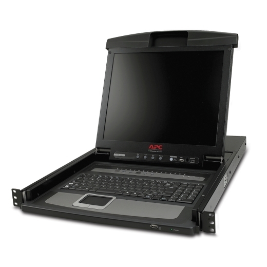 Стоечная KVM консоль, 17", со встроенным аналоговым KVM коммутатором на 16 портов, английская раскладка