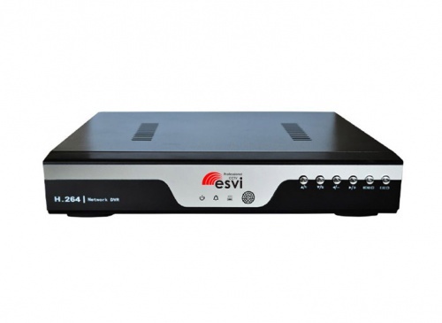 EVD-6104HLW-1  Гибридный 4-х канальный AHD регистратор 1080P*15 к/с ESVI