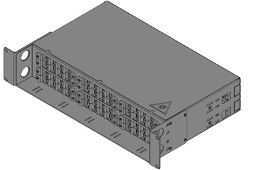 Оптический бокс (кросс) 19&amp;quot; с полкой (площадкой), 2U, до 48 портов (ЦМО)