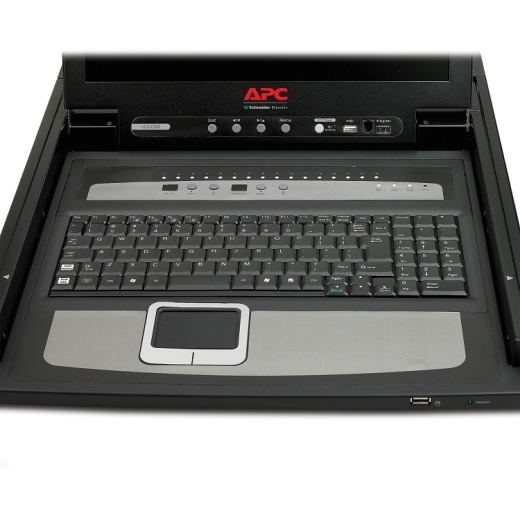 Стоечная KVM консоль, 17", со встроенным аналоговым KVM коммутатором на 16 портов, английская раскладка