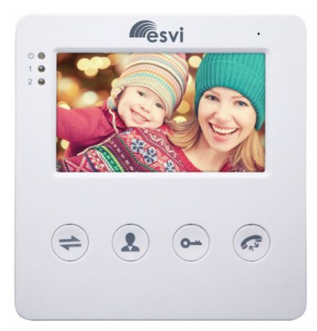 Видеодомофон ESVI EVJ-4(w)  Видеодомофон 4.3 LCD TFT