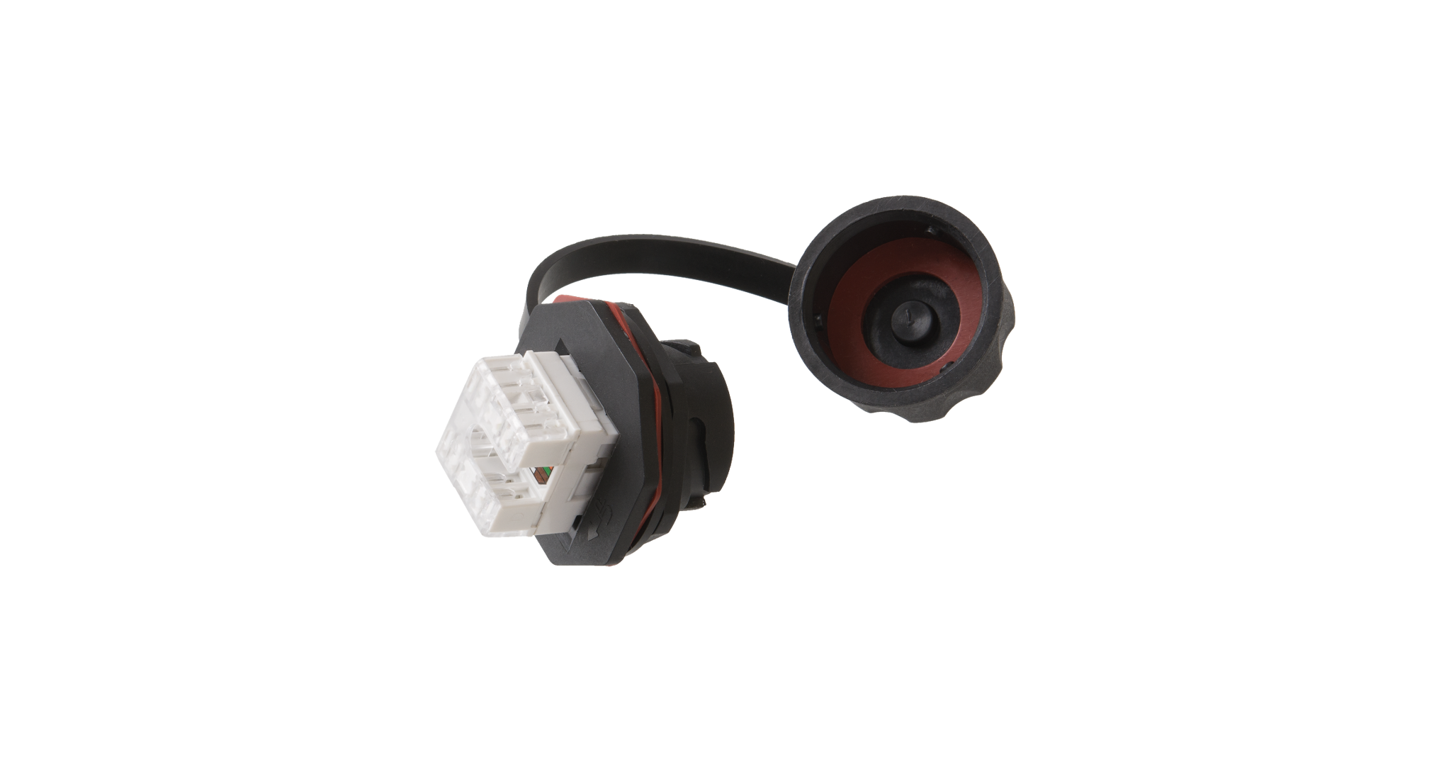 Индустриальные модули-вставки NIKOMAX, кат. 6, RJ45/8P8C, 110/KRONE, T568A/B, UTP, черный