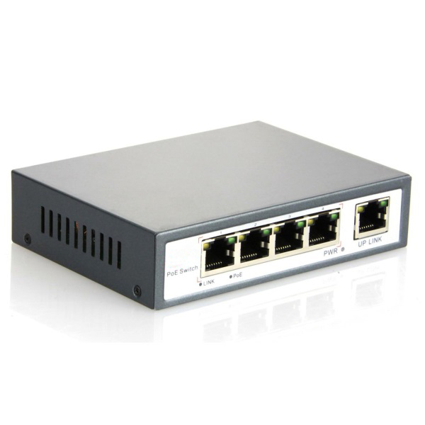 POE-31004P  POE коммутатор 4+1 порта