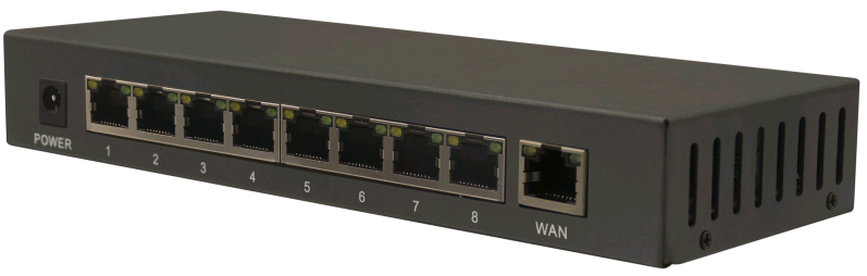 POE-811m  POE коммутатор 8+1 порта