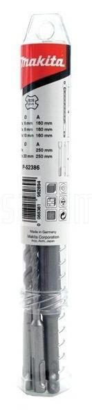 Набор буров Makita P-52386, 6/8/10х160мм, зубило, долото