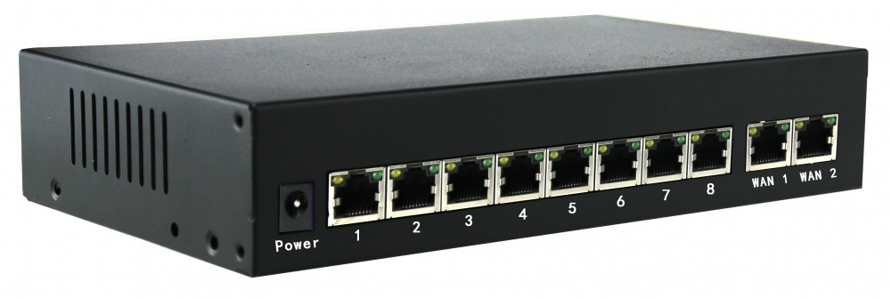 POE-812m  POE коммутатор 8+2 порта