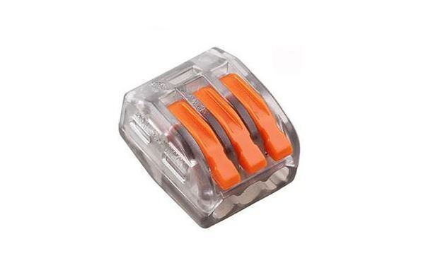 Соединитель клеммный RIPO PCT-213/A (аналог WAGO 222-413) 3 контакта(упк.5 шт.)